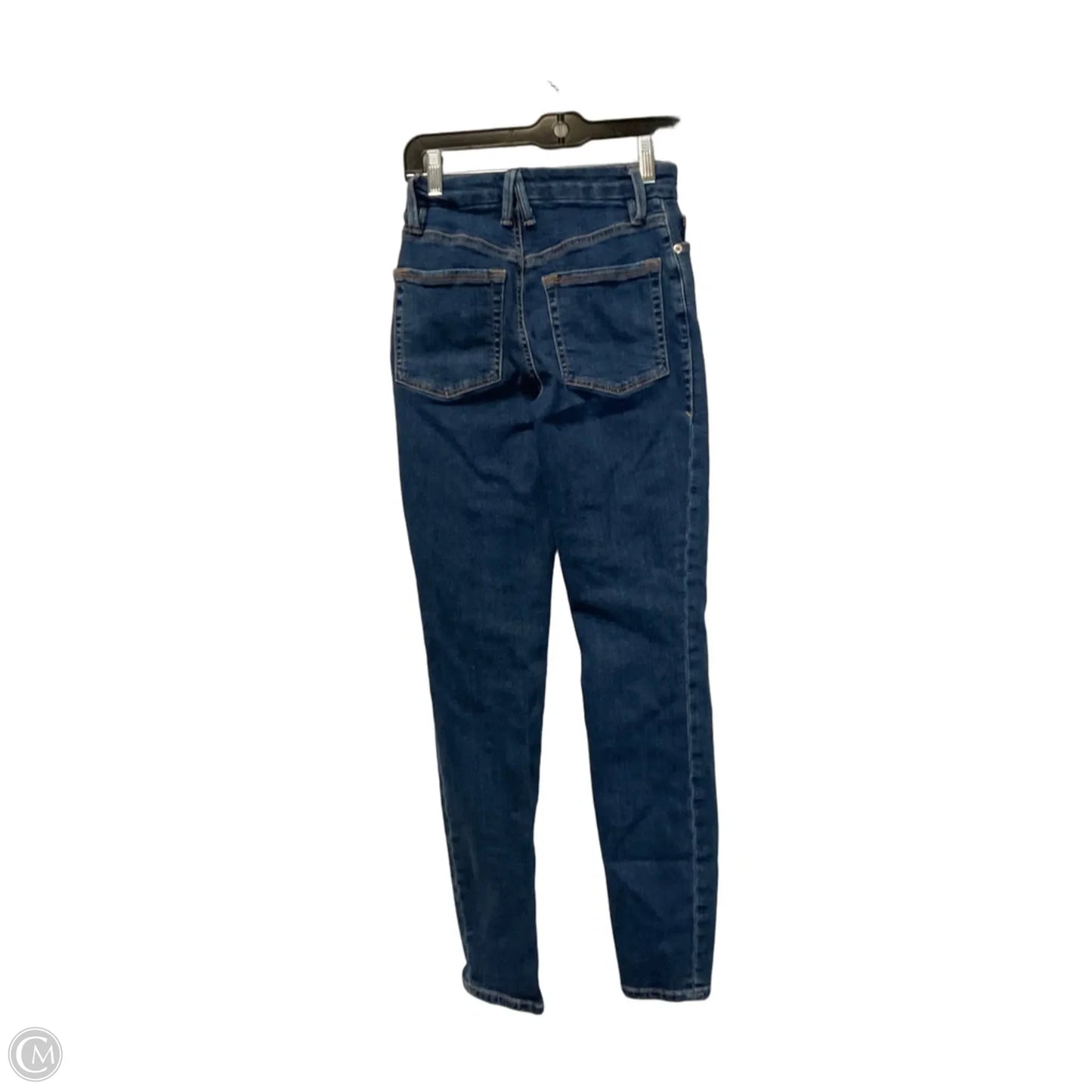 Jeans Skinny By Good American In Blue Denim, Size: 0