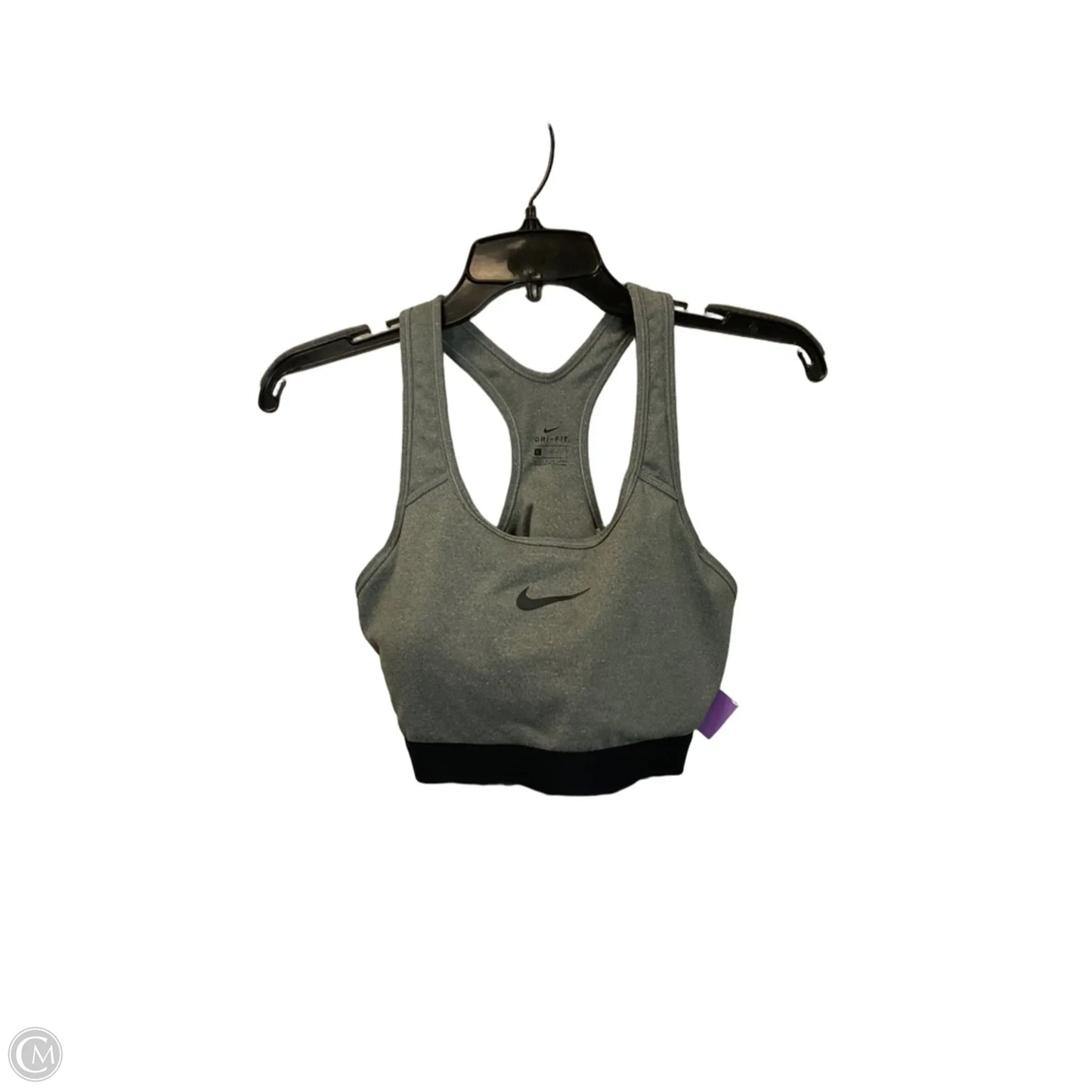 Athletic Bra By Nike In Grey, Size: L
