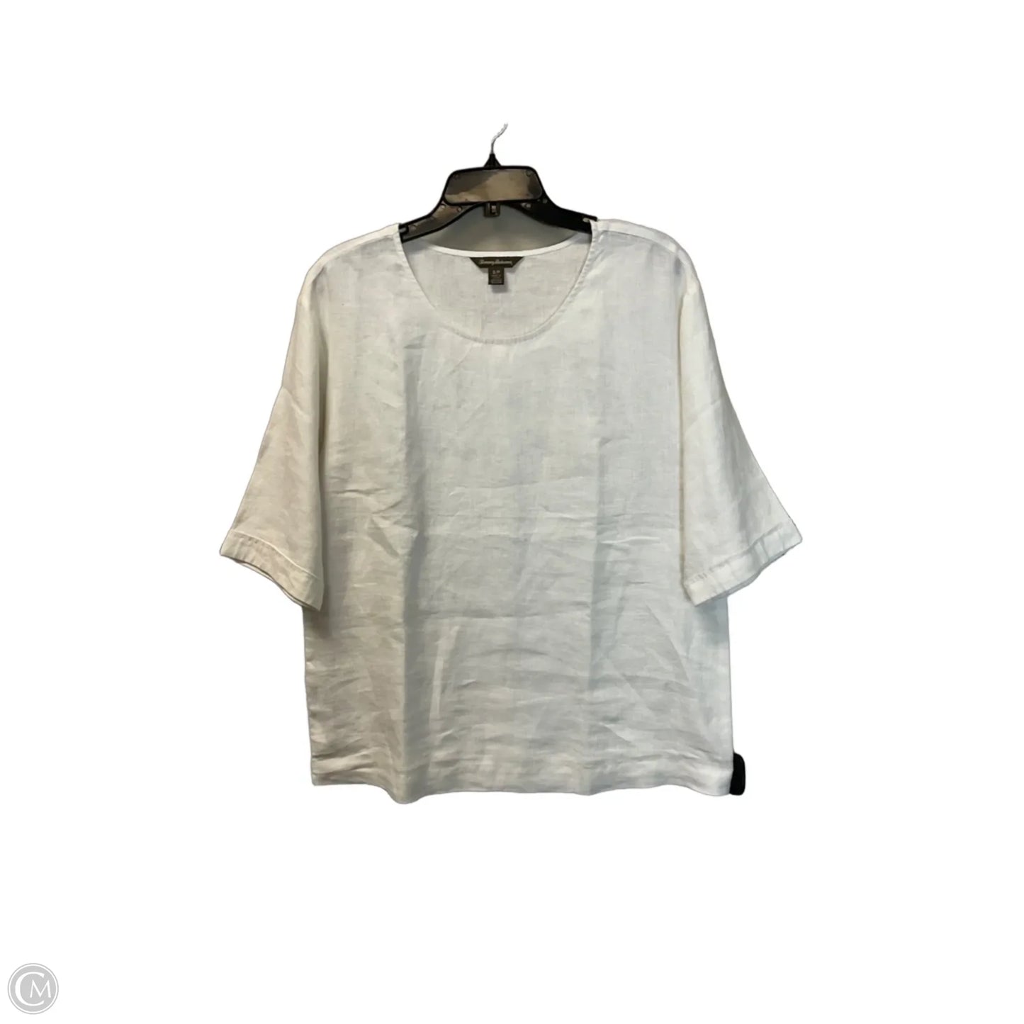Top 3/4 Sleeve By Tommy Bahama In White, Size: S