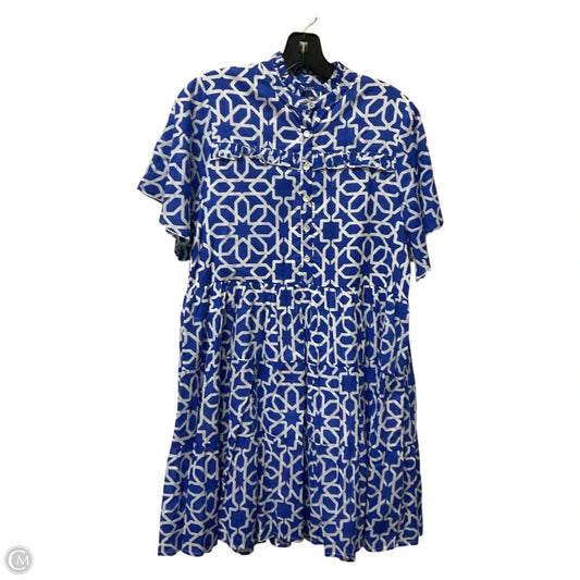 Dress Casual Short By Ros Garden In Blue, Size: Xs