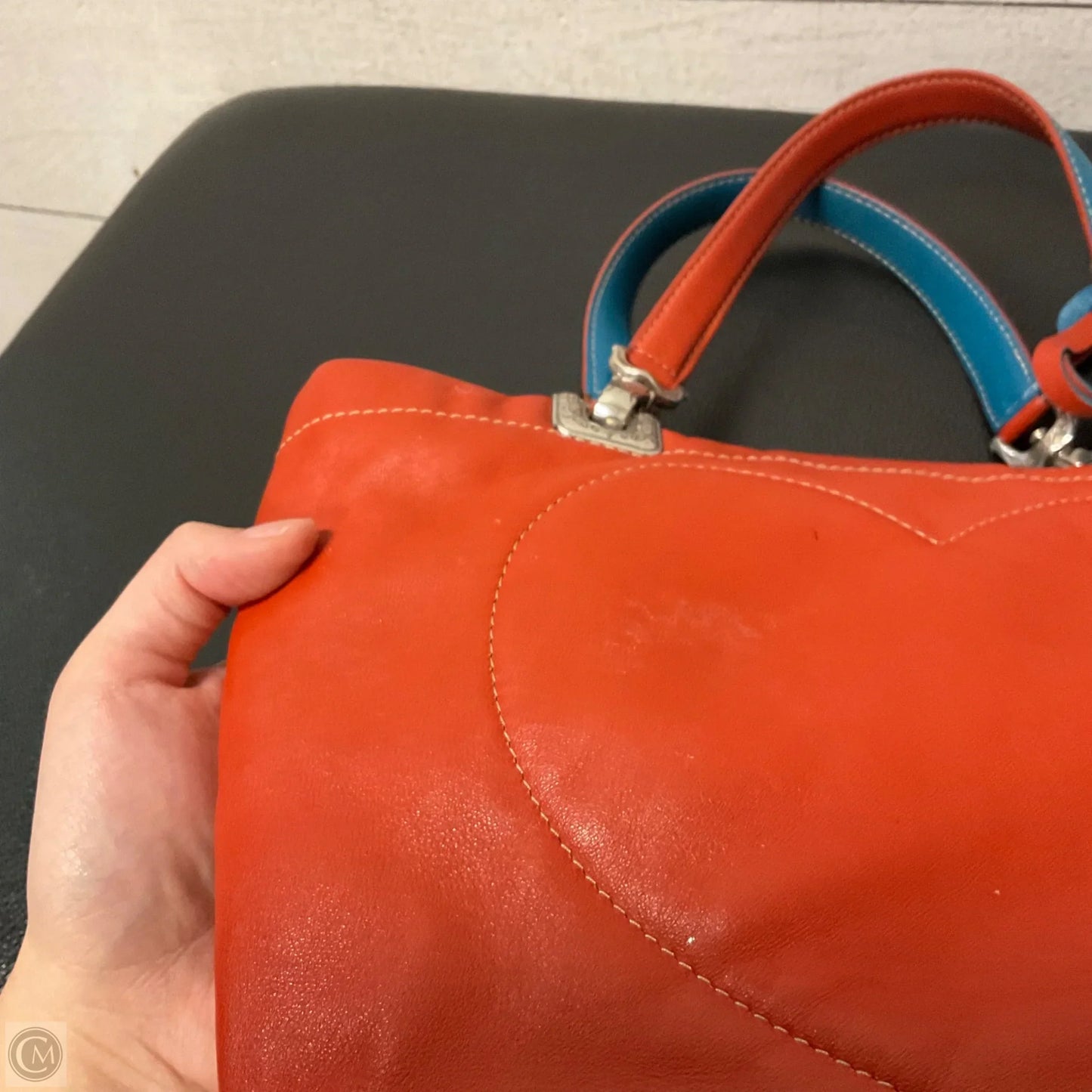 Handbag Leather By Brighton, Size: Small
