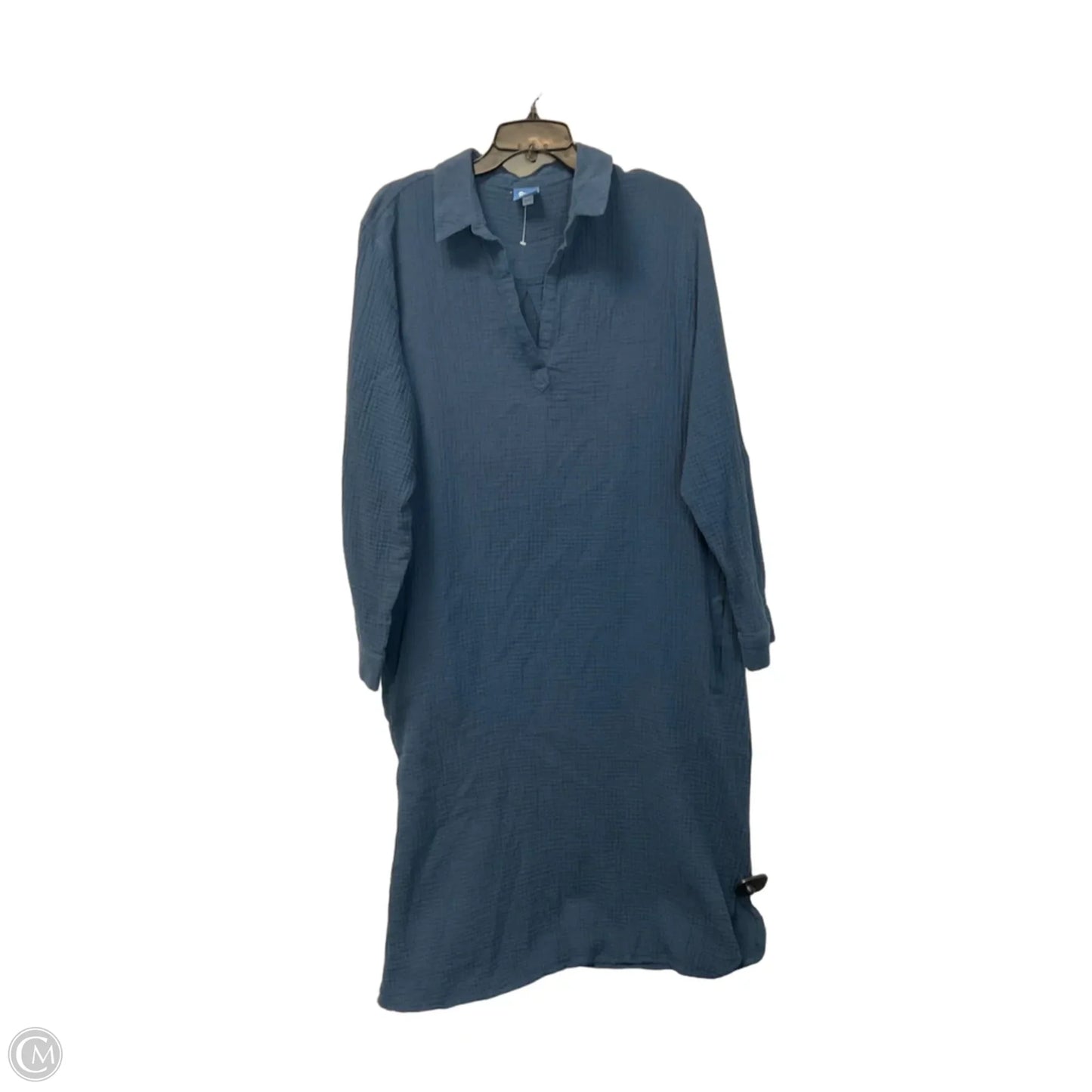 Dress Casual Midi By Clothes Mentor In Blue, Size: Xxl