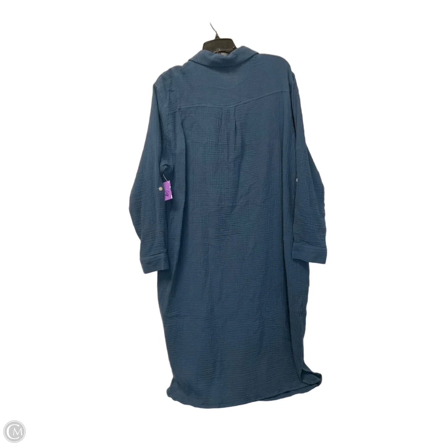 Dress Casual Midi By Clothes Mentor In Blue, Size: Xxl