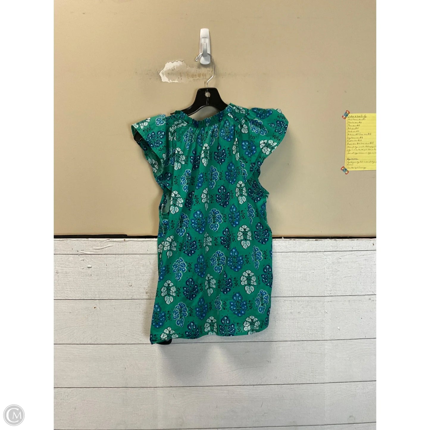 Top Sleeveless By J. Crew In Blue & Green, Size: M