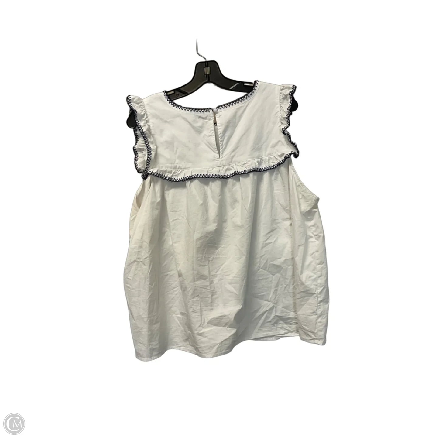 Top Sleeveless By Crown And Ivy In White, Size: Xxl