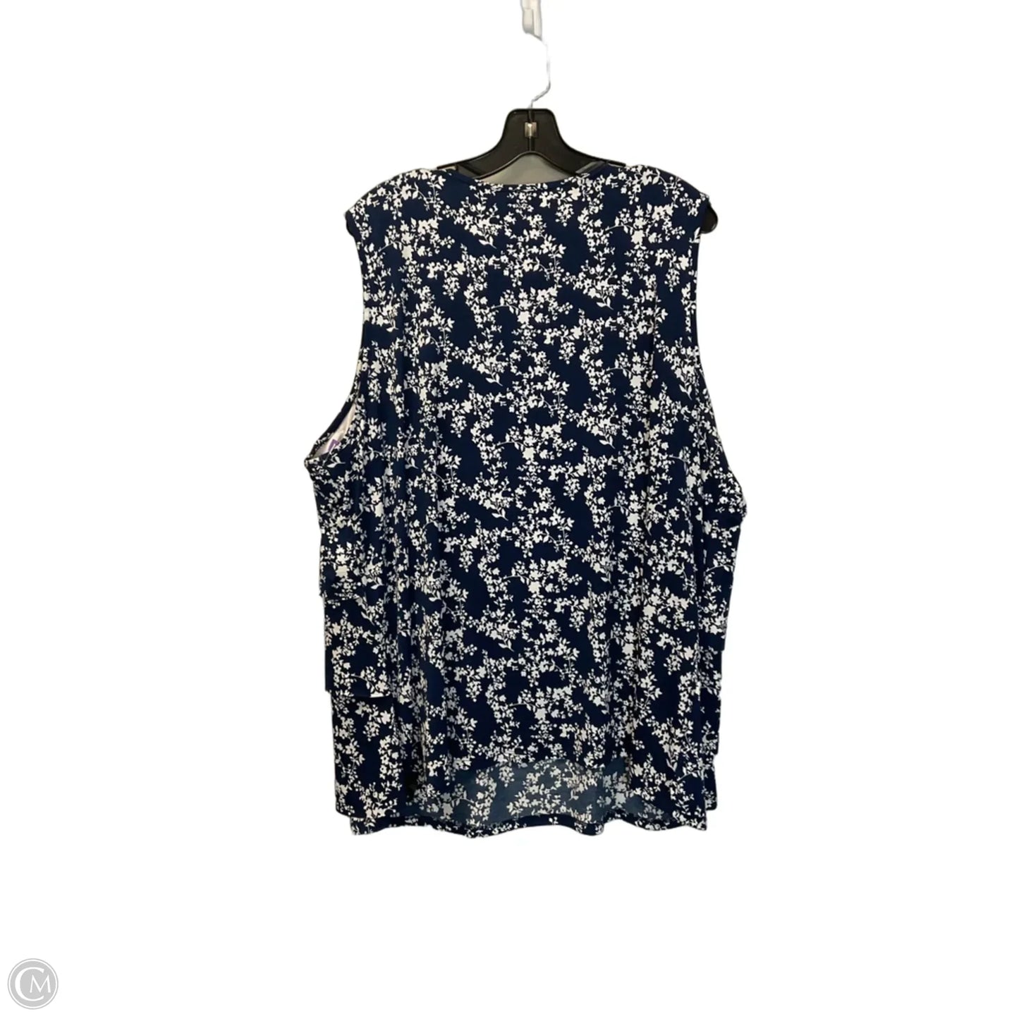Top Sleeveless By Westport In Blue, Size: 3x
