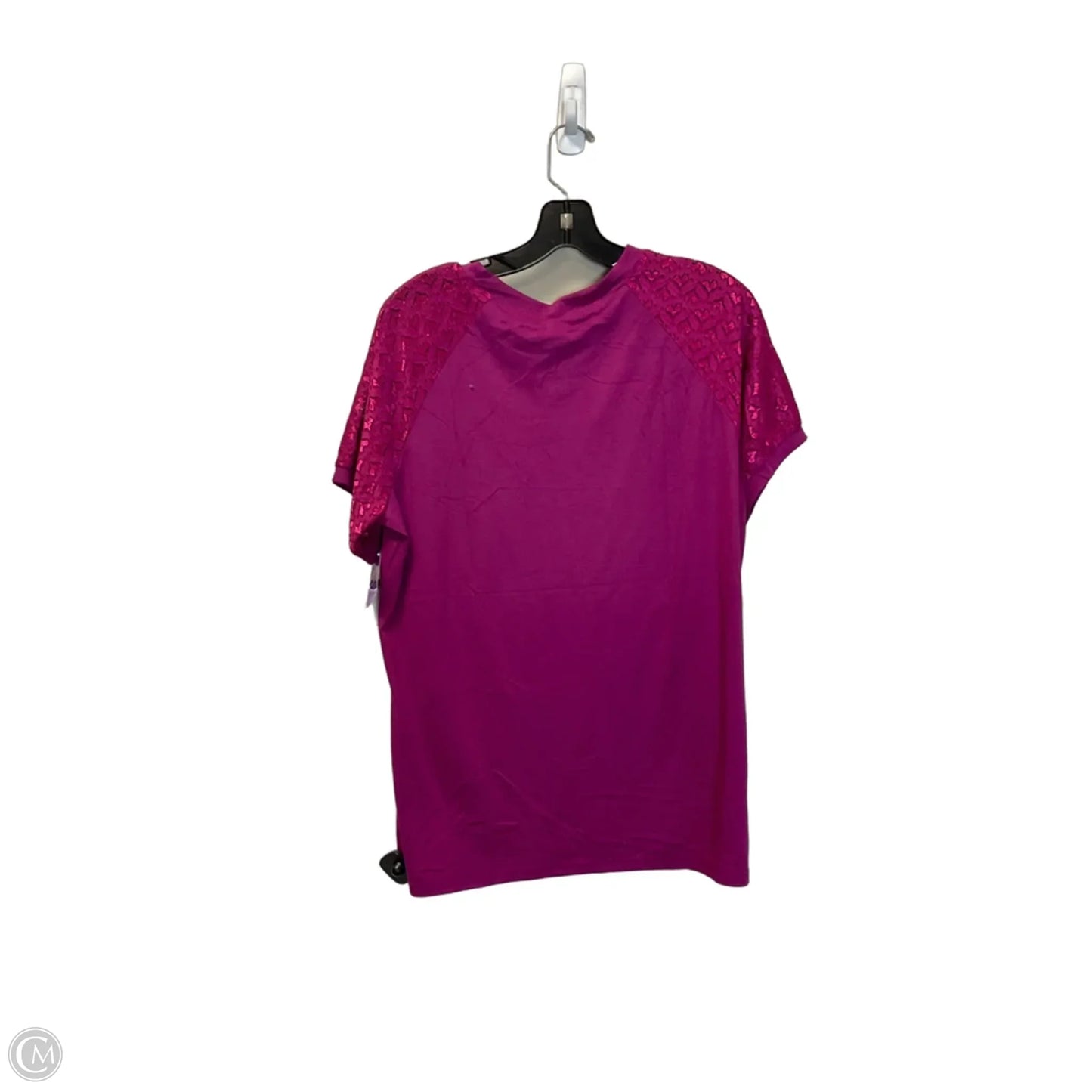 Top Short Sleeve By Clothes Mentor In Pink, Size: L