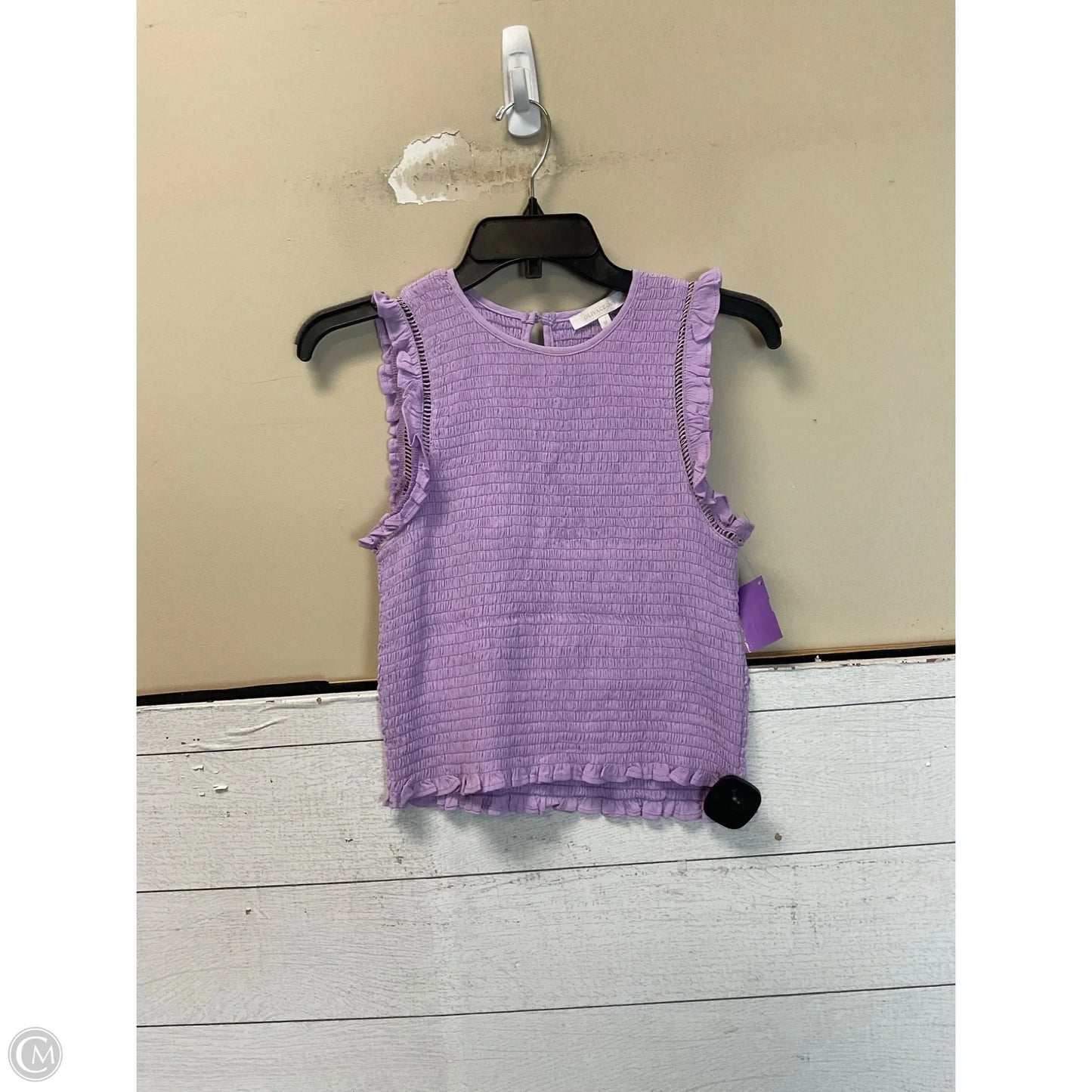 Top Sleeveless By Olivaceous In Purple, Size: M
