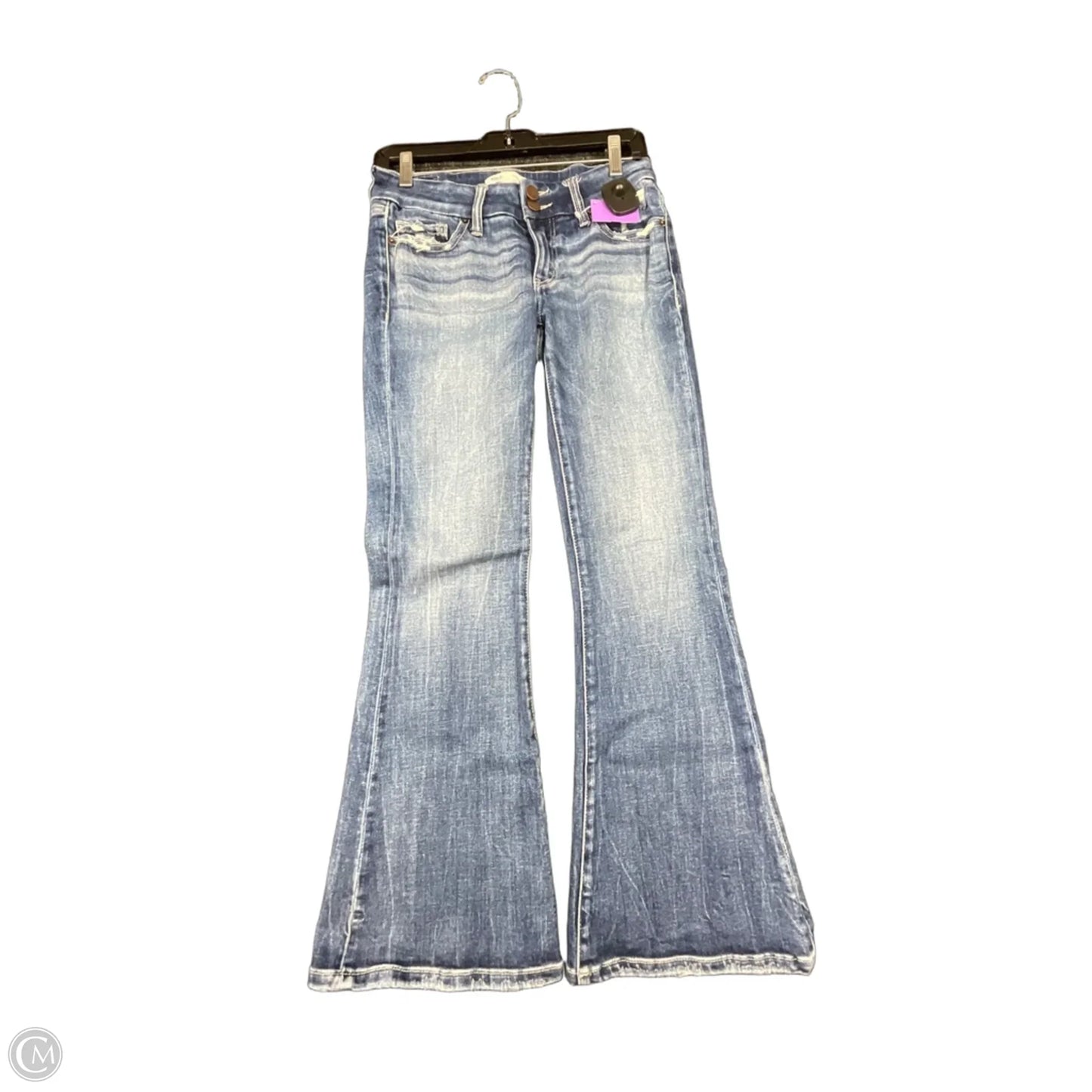 Jeans Flared By Bke In Blue Denim, Size: 4