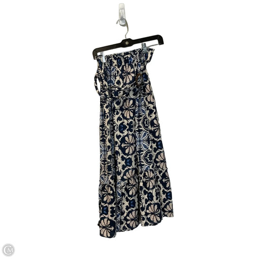 Skirt Maxi By Rachel Zoe In Blue & Cream, Size: S