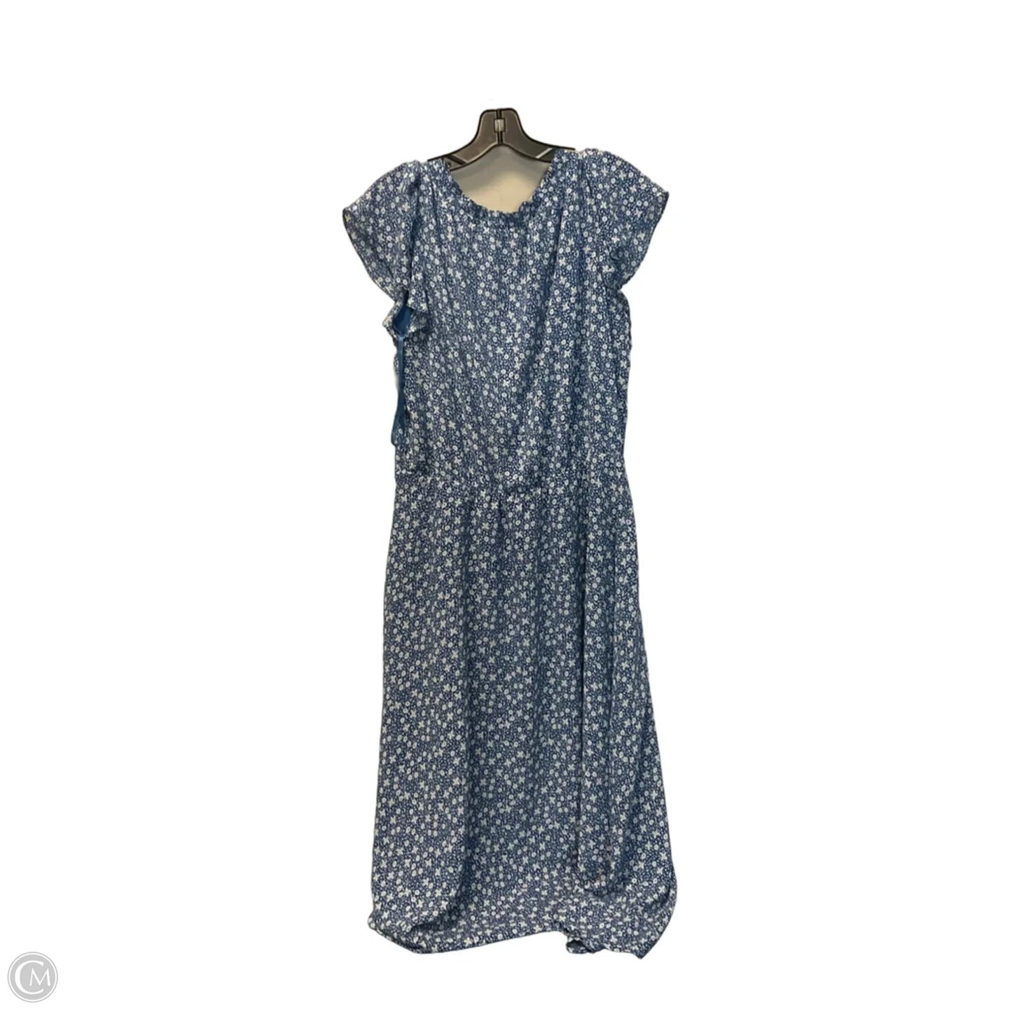 Dress Casual Maxi By Lauren By Ralph Lauren In Blue, Size: 14
