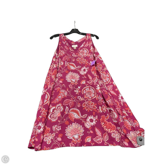 Dress Casual Short By Loft In Pink, Size: L