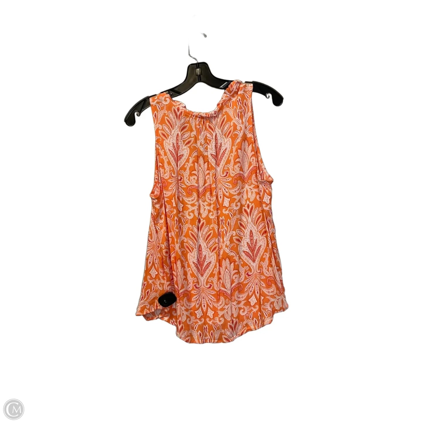 Top Sleeveless By Loft In Orange, Size: L