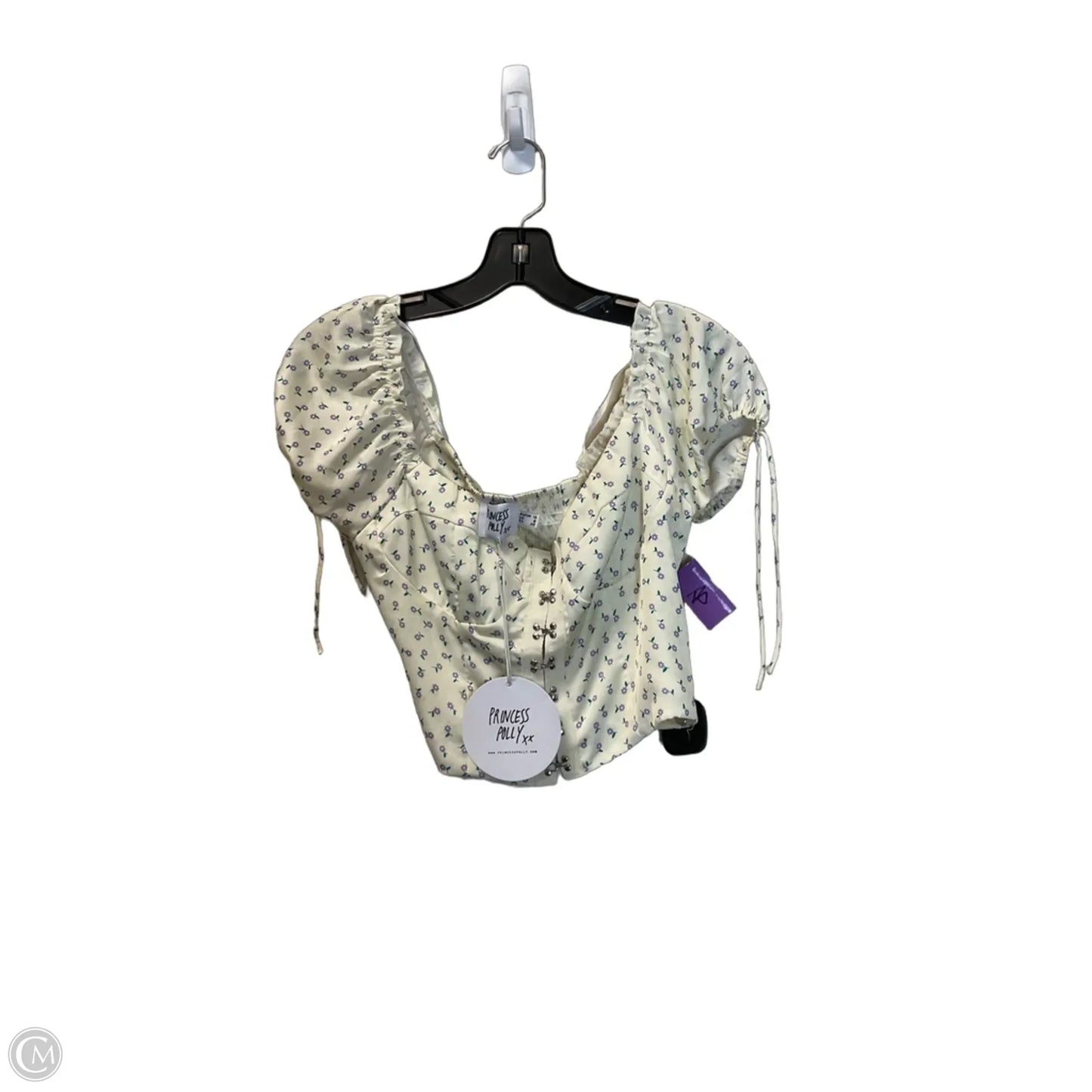 Top Short Sleeve By Princess Polly In Yellow, Size: M