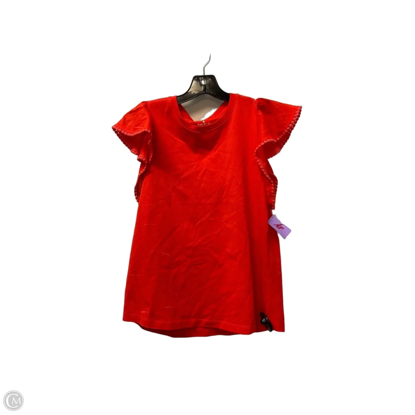 Top Short Sleeve Designer By Kate Spade In Red, Size: S