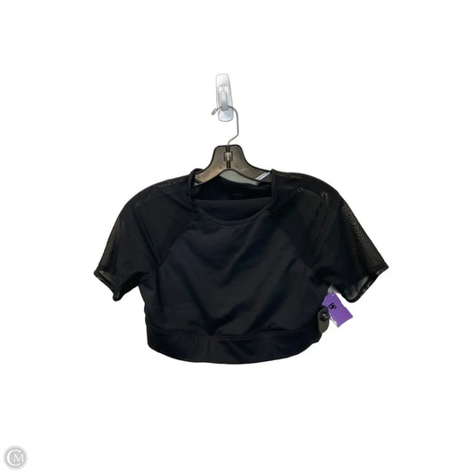 Athletic Top Short Sleeve By Alo In Black, Size: L