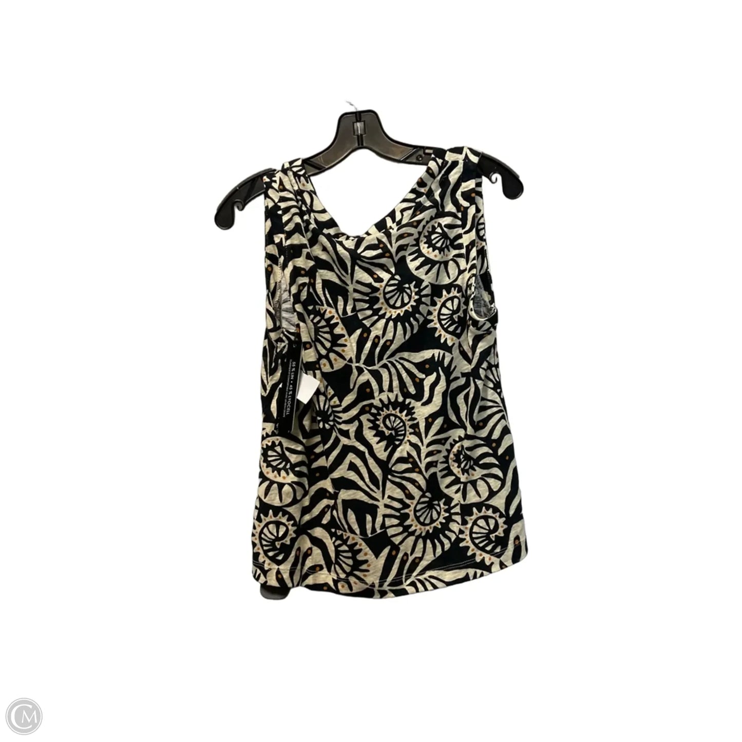 Top Sleeveless By Nicole Miller In Cream, Size: L