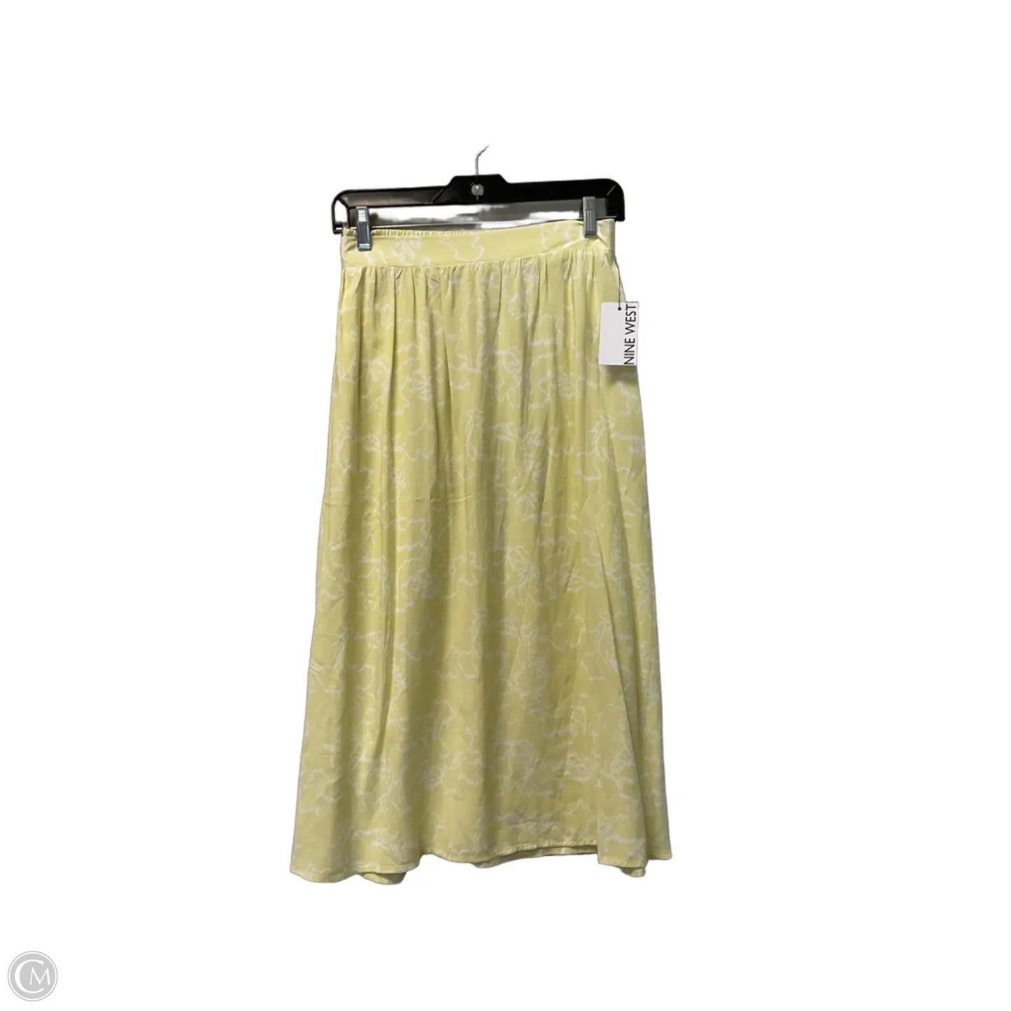Skirt Midi By Nine West In Yellow, Size: L