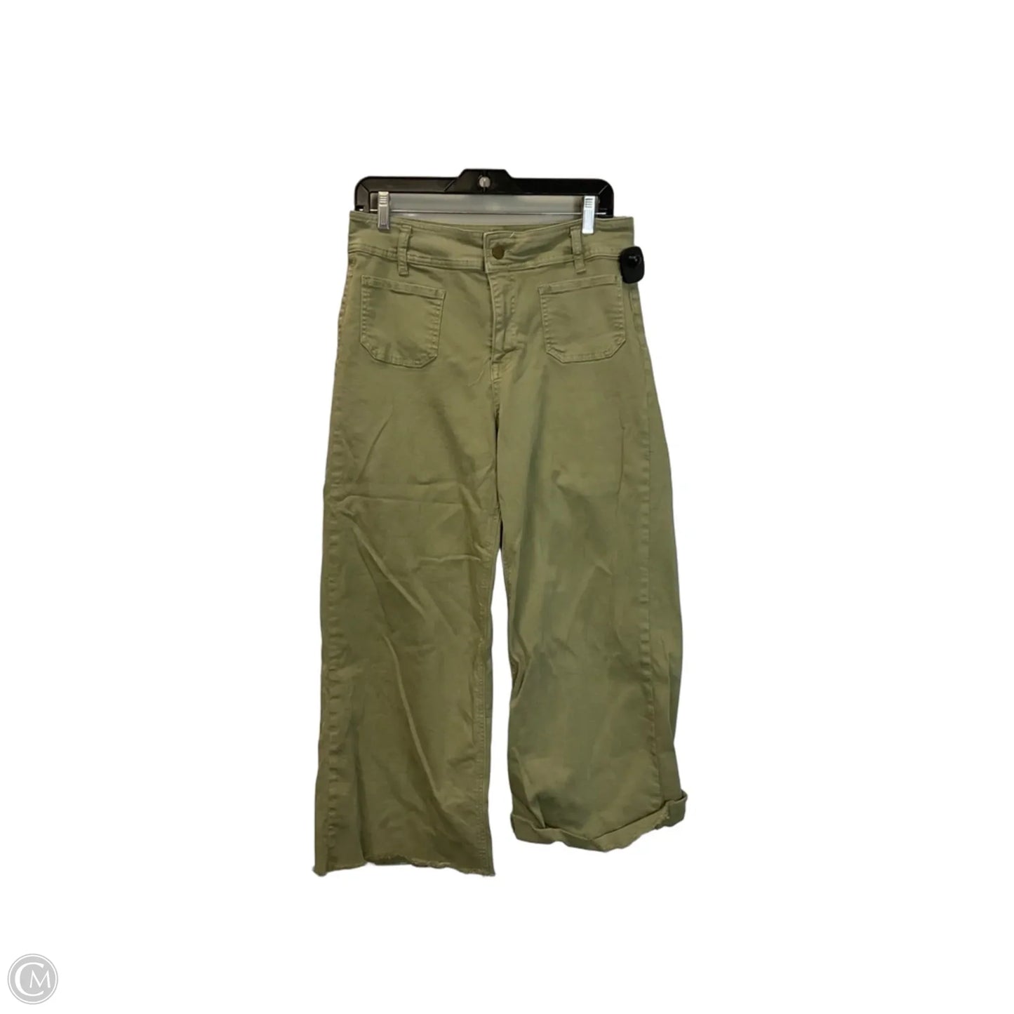 Jeans Wide Leg By Micas In Green Denim, Size: 6