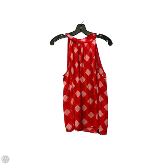 Top Sleeveless By J. Crew In Red, Size: M