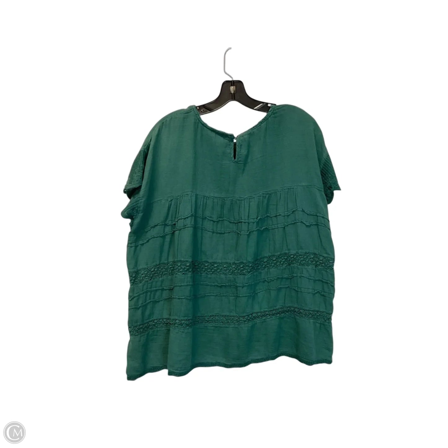 Top Short Sleeve By Sundance In Green, Size: Xl
