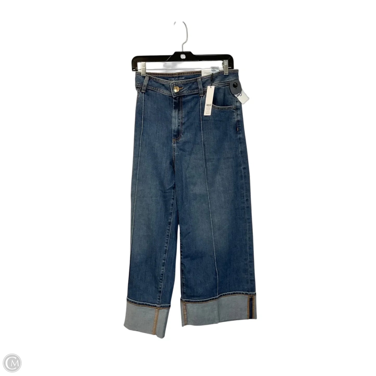Jeans Wide Leg By Chicos In Blue Denim, Size: L