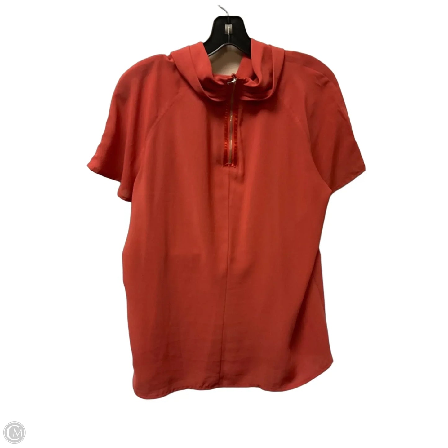 Top Short Sleeve By Worthington In Orange, Size: Xl