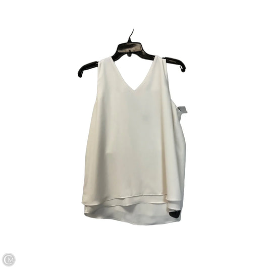 Top Sleeveless By Ann Taylor In White, Size: S