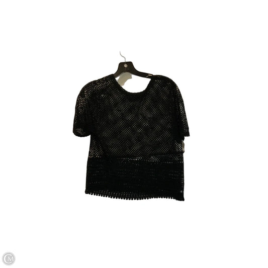 Top Short Sleeve By Clothes Mentor In Black, Size: M