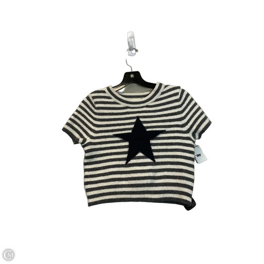 Sweater Short Sleeve By Freshman In Black, Size: M