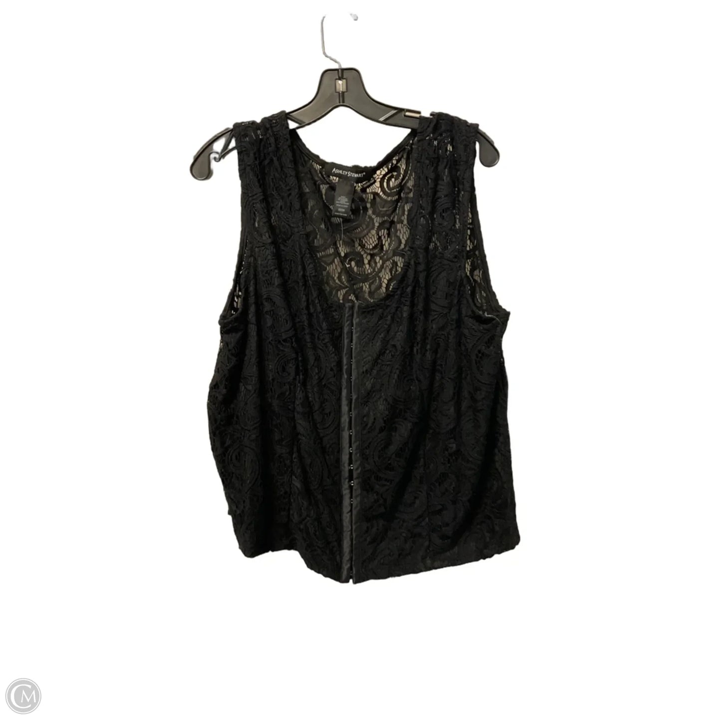 Top Sleeveless By Ashley Stewart In Black, Size: 2x
