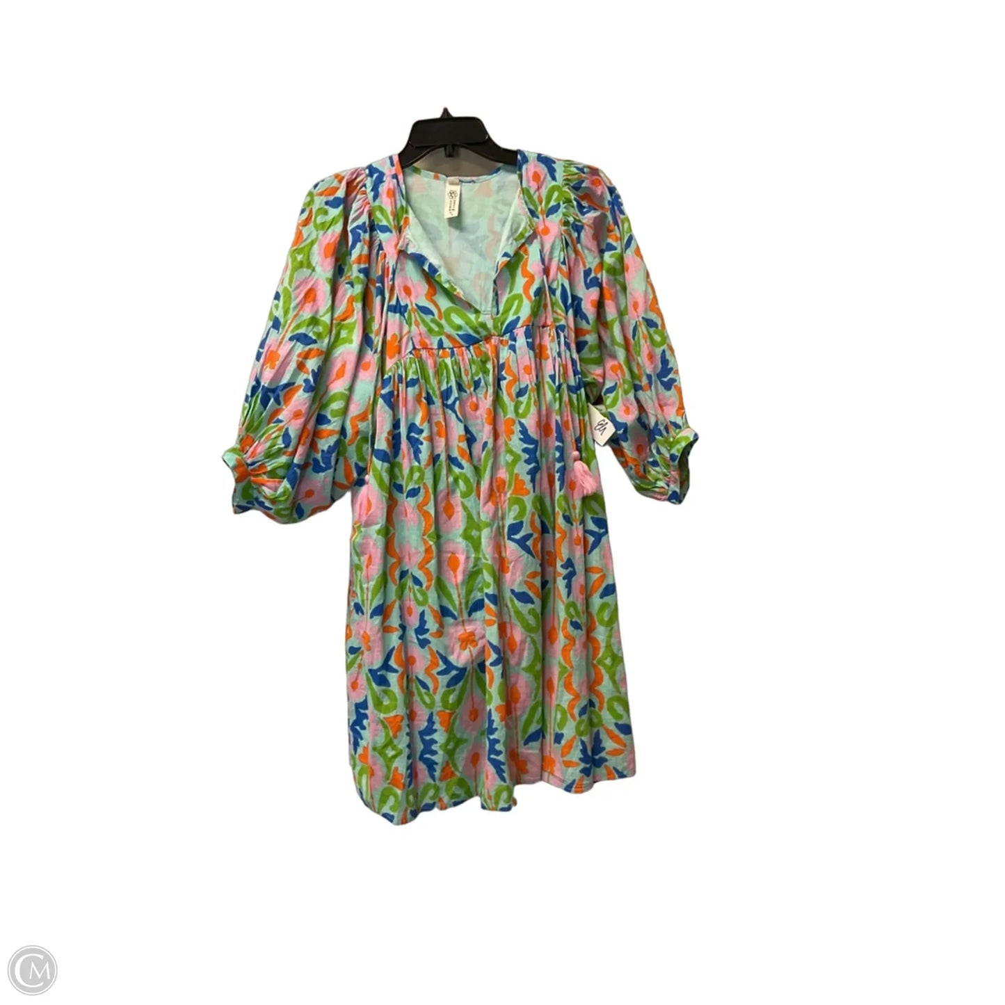 Dress Casual Short By Uncle Frank In Blue & Green, Size: S