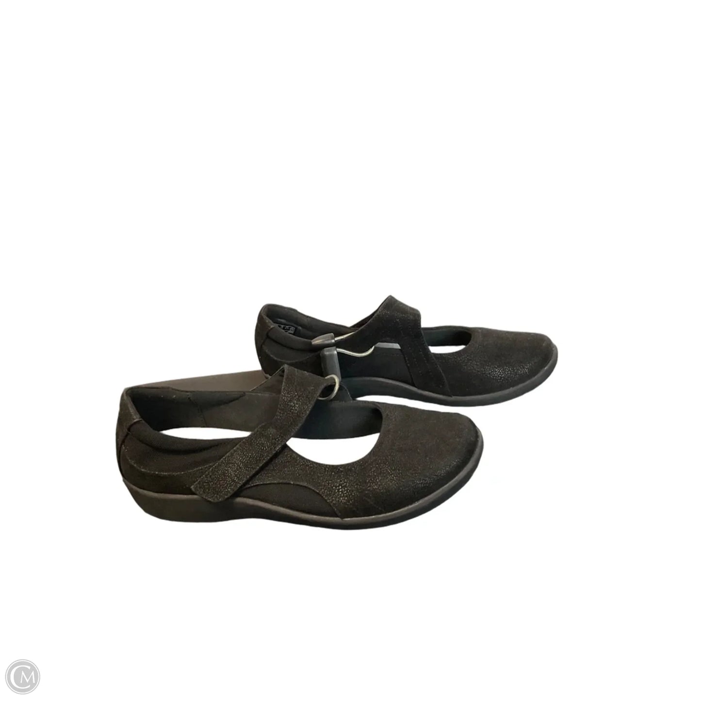 Shoes Flats By Clarks In Black, Size: 10