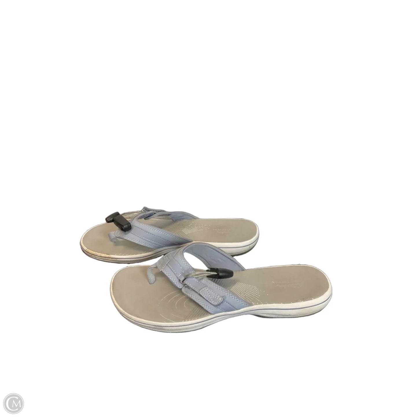 Sandals Flip Flops By Clarks In Purple, Size: 10