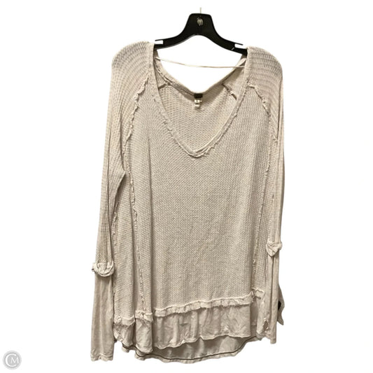 Top Long Sleeve By We The Free In White, Size: M
