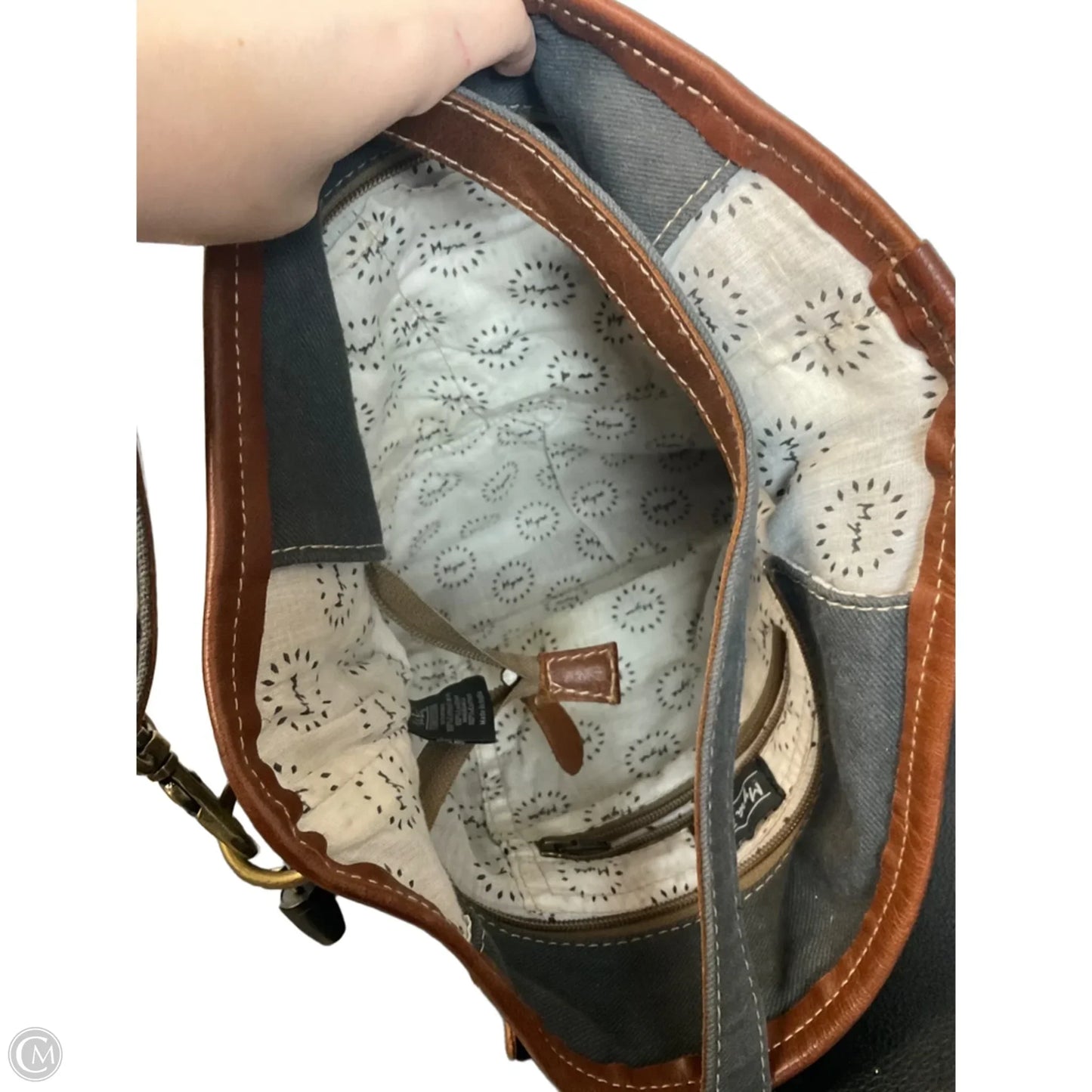 Crossbody Leather By Myra, Size: Medium