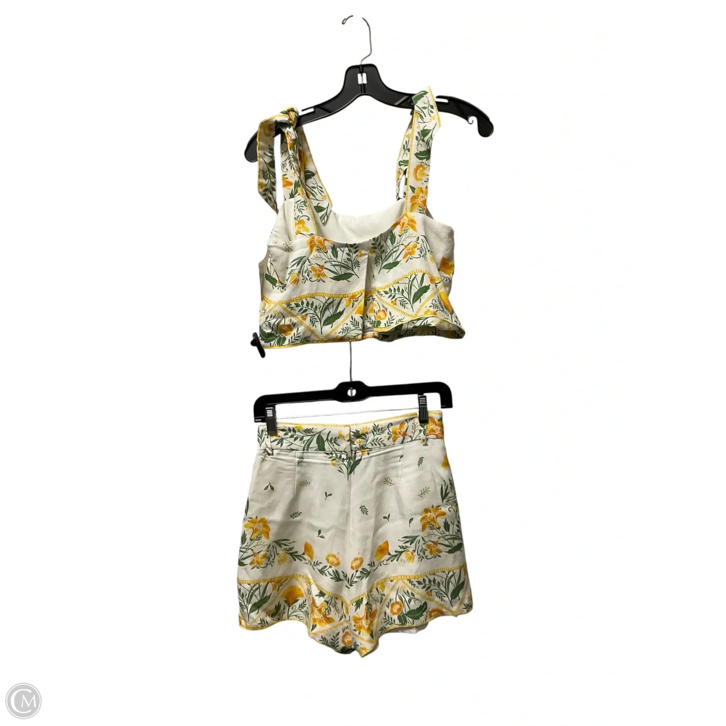 Shorts Set By Antonio Melani In Green & Yellow, Size: 0