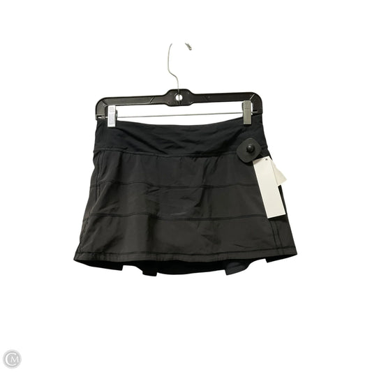 Athletic Skort By Lululemon In Black, Size: 4