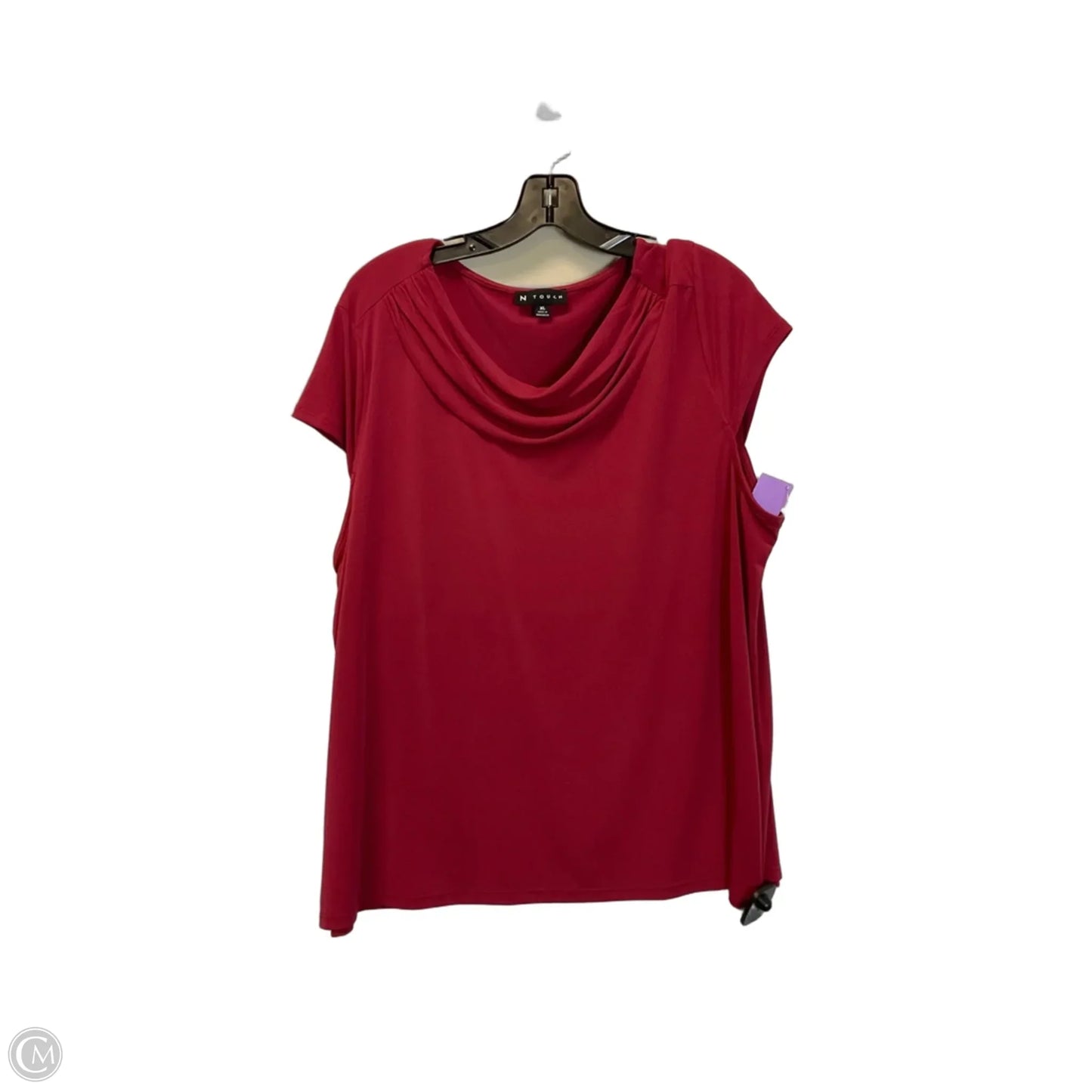 Top Short Sleeve By N Touch In Red, Size: Xl