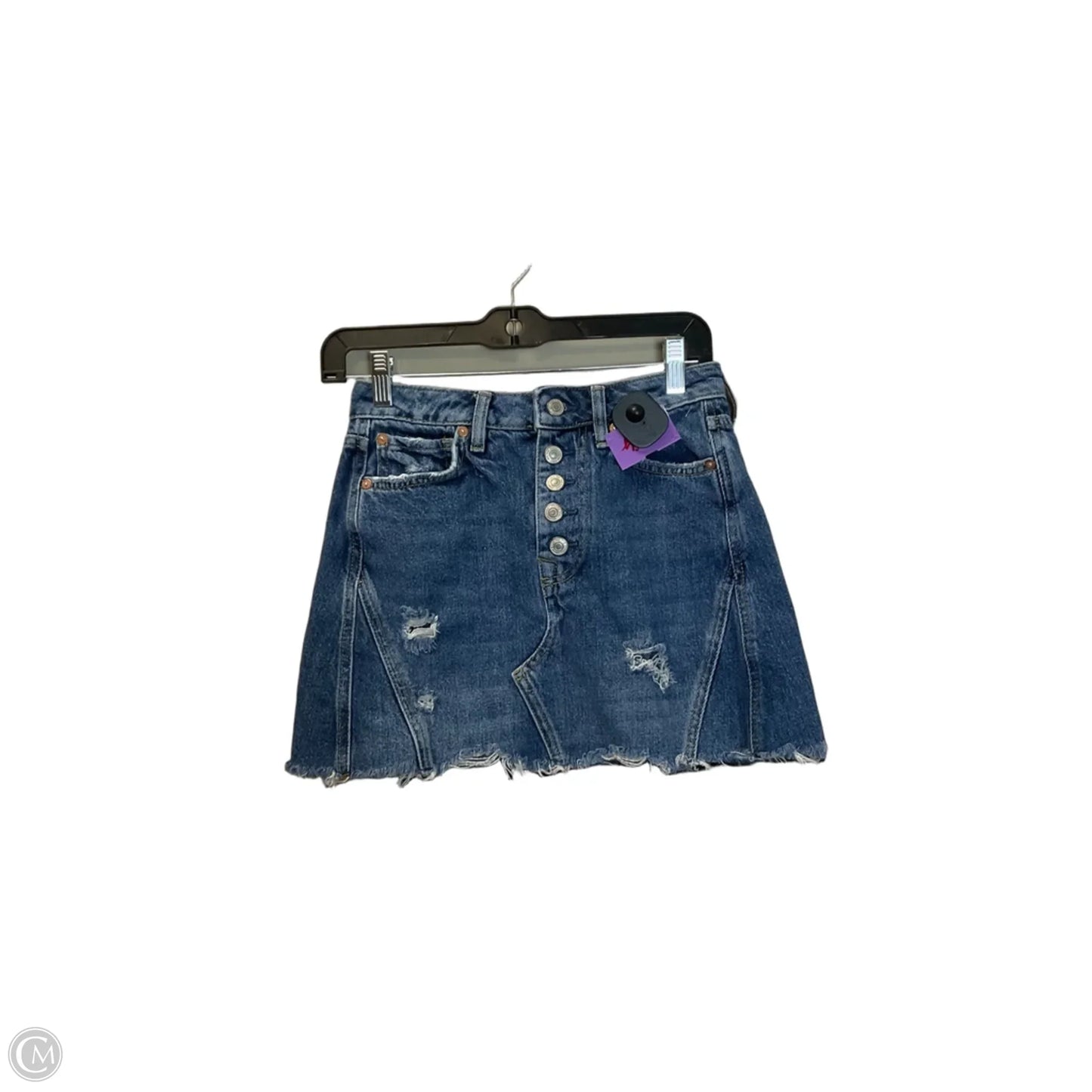 Skirt Mini & Short By We The Free In Blue Denim, Size: 2