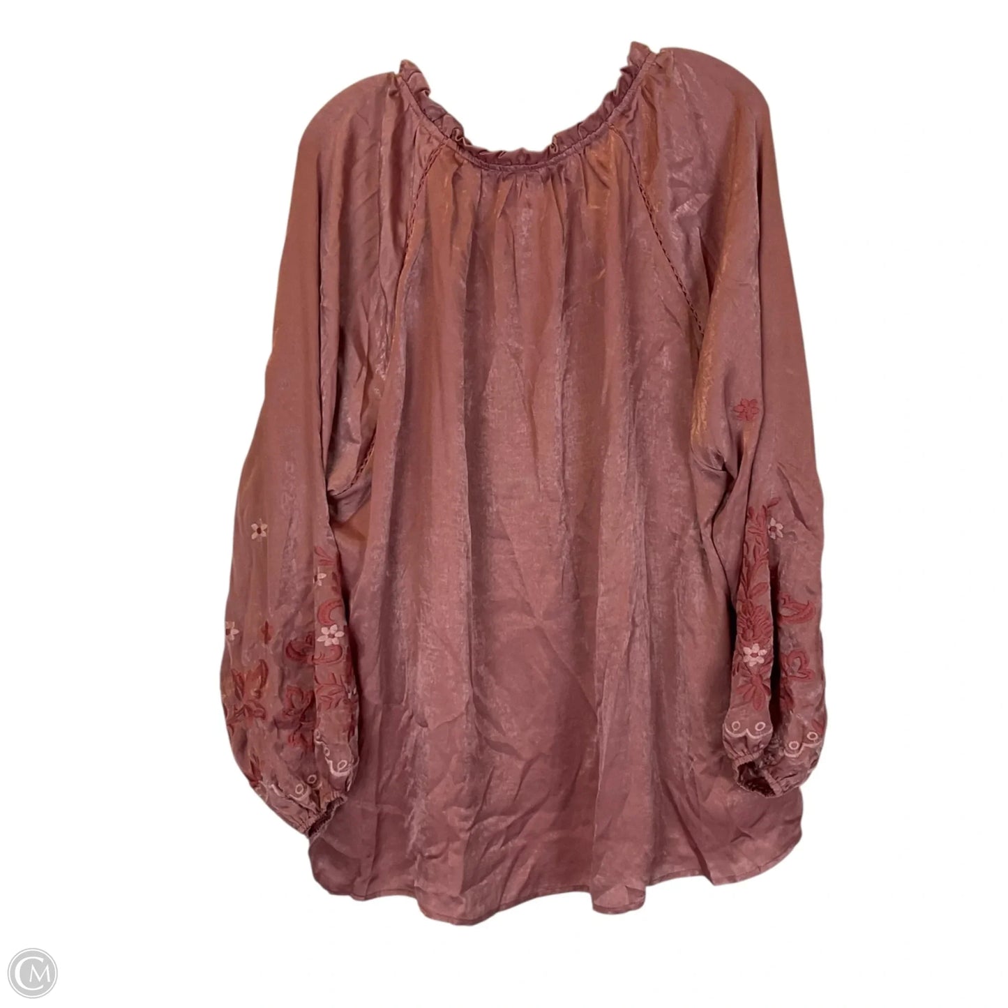 Top Long Sleeve By Savanna Jane In Purple, Size: 3x