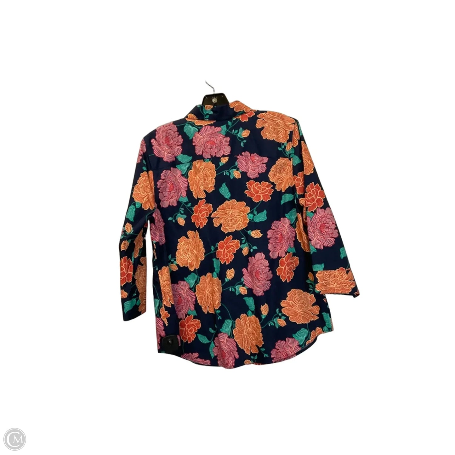 Top Long Sleeve By Chicos In Blue, Size: S