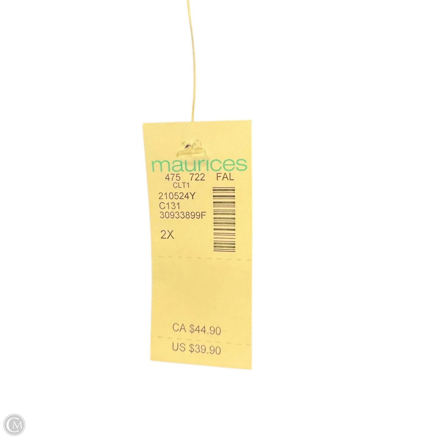 Top Long Sleeve By Maurices In Blue, Size: 2x