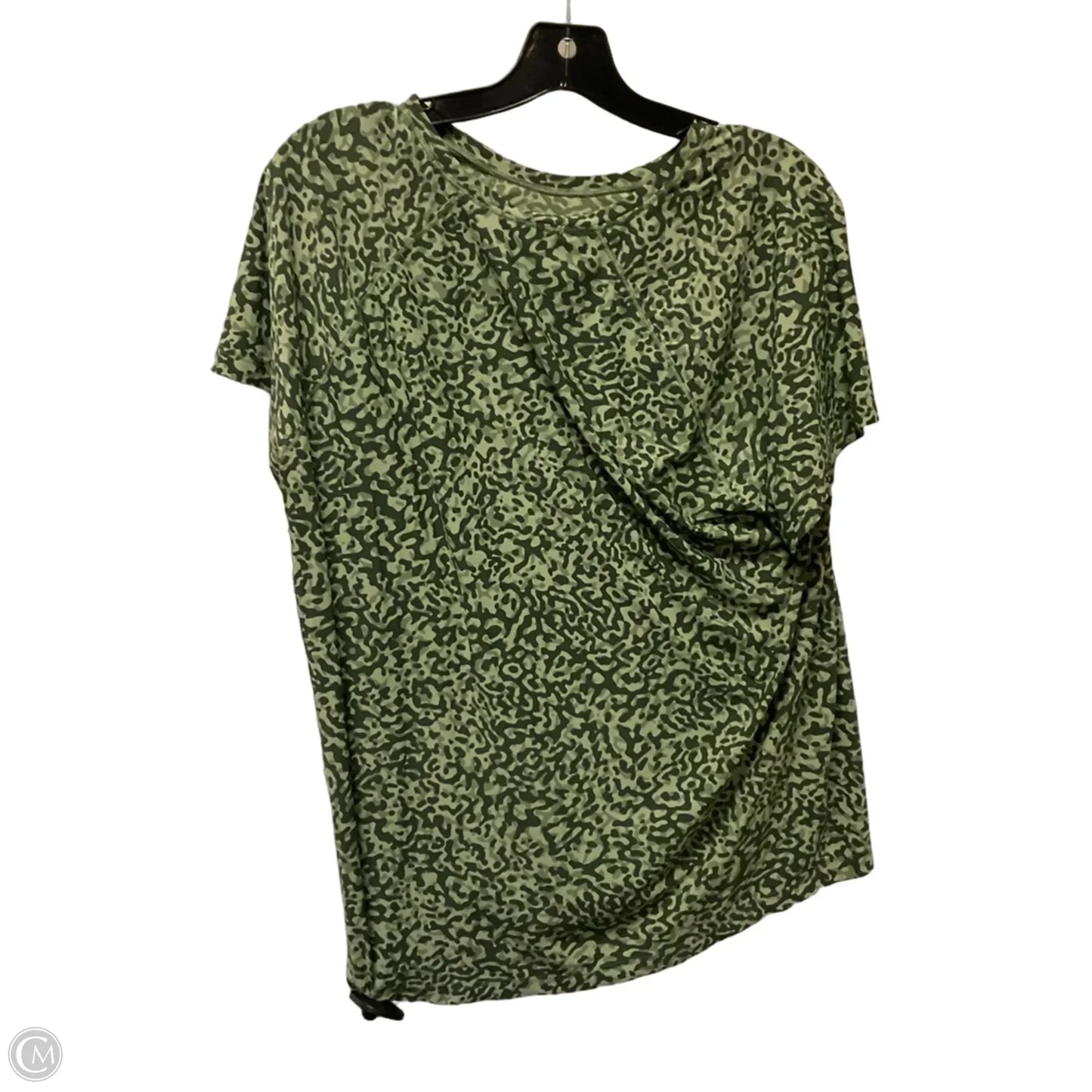 Athletic Top Short Sleeve By Athleta In Green, Size: L