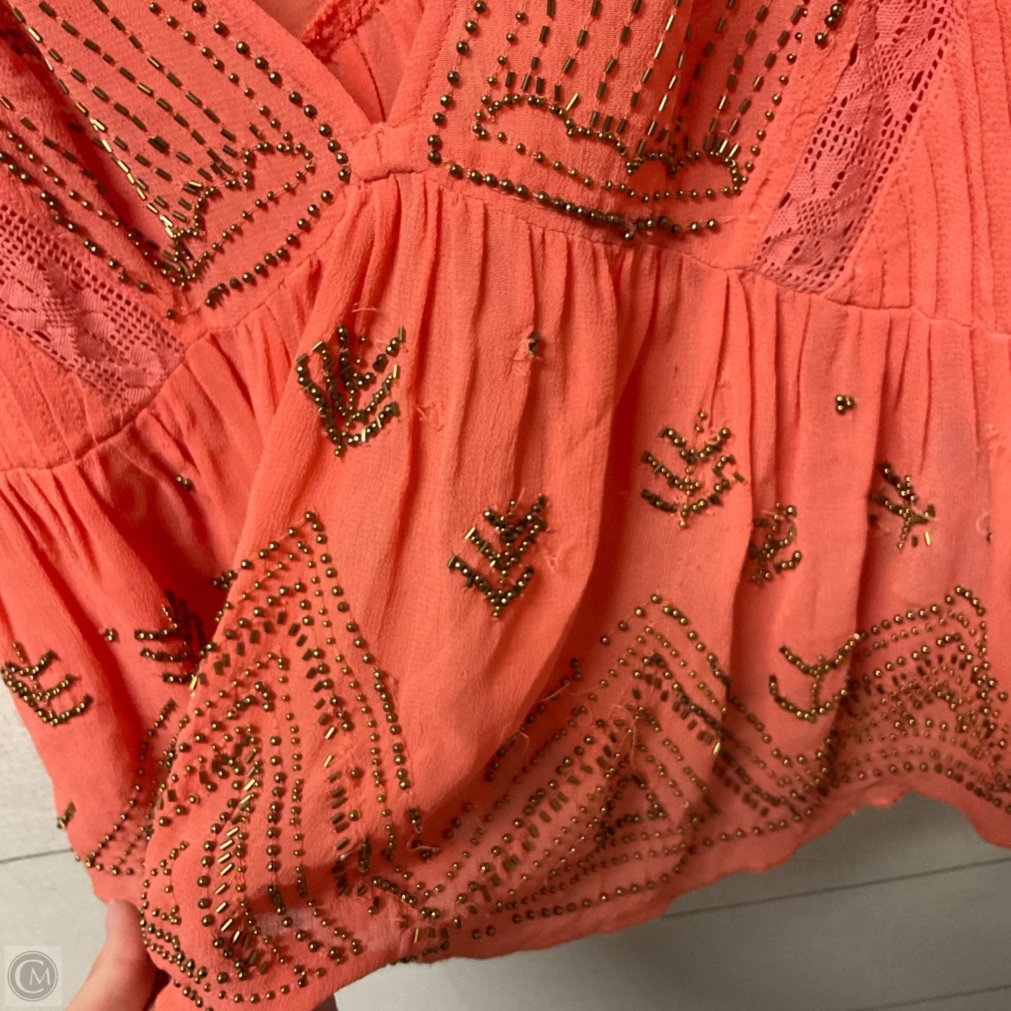 Top Sleeveless By Free People In Coral, Size: Xs