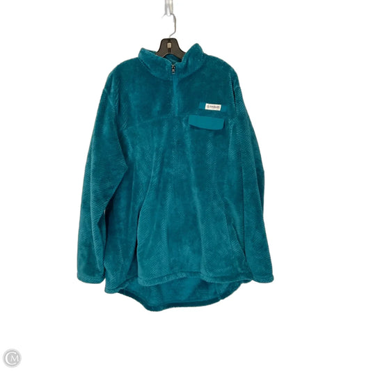 Jacket Faux Fur & Sherpa By Magellan In Blue, Size: 2x