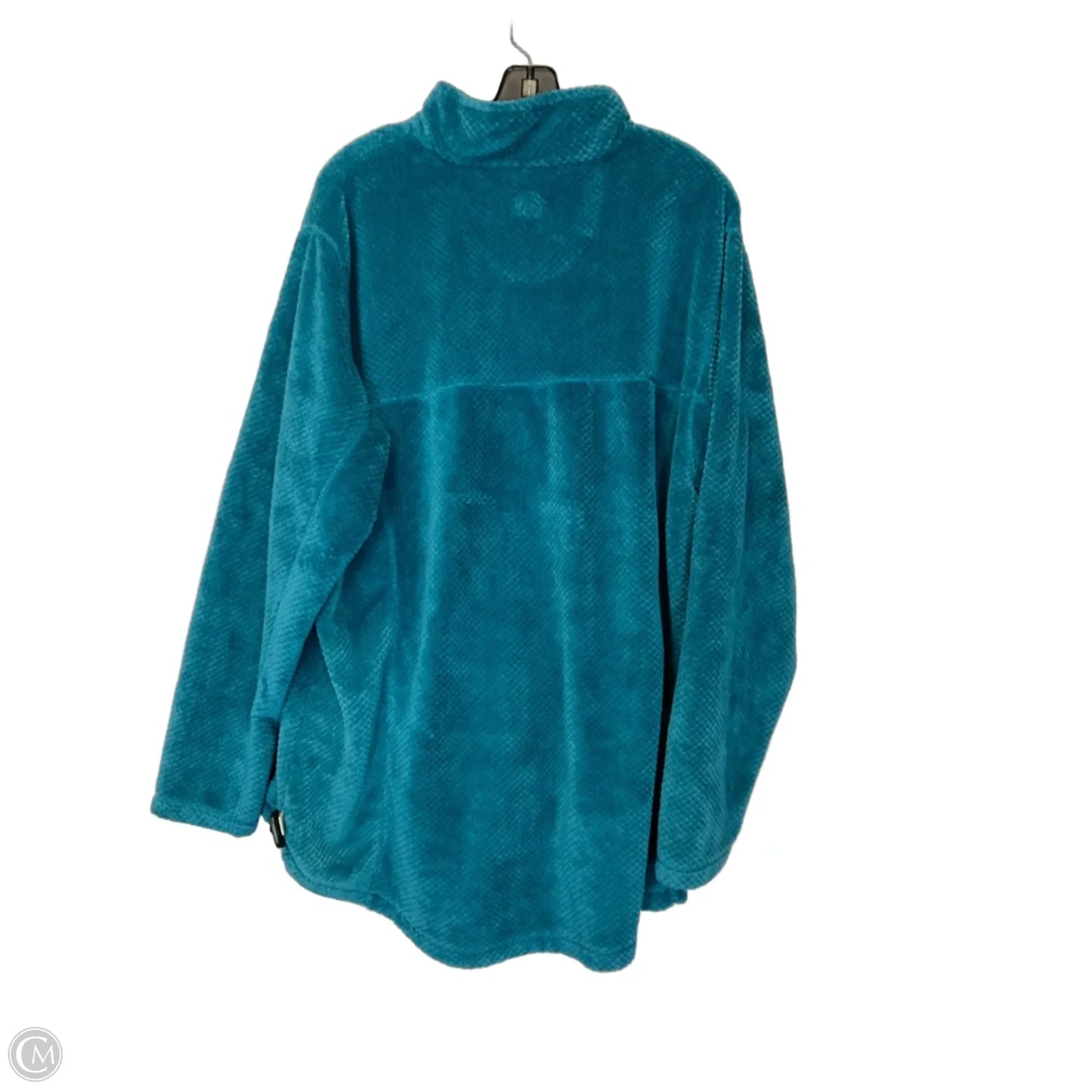 Jacket Faux Fur & Sherpa By Magellan In Blue, Size: 2x