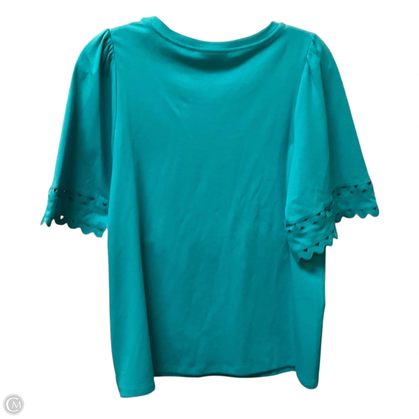 Top Short Sleeve By Chicos In Teal, Size: M