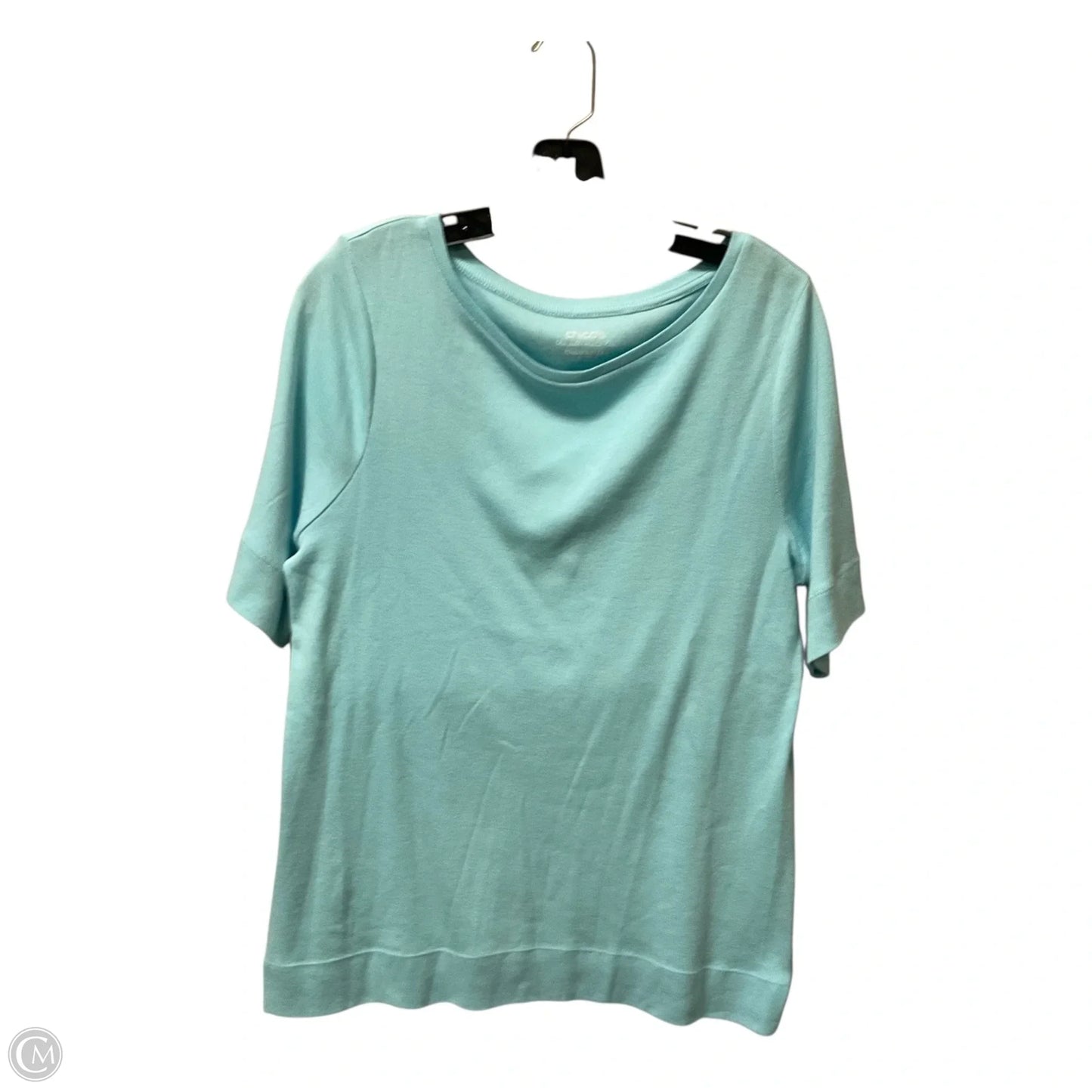 Top Short Sleeve By Chicos In Blue, Size: M