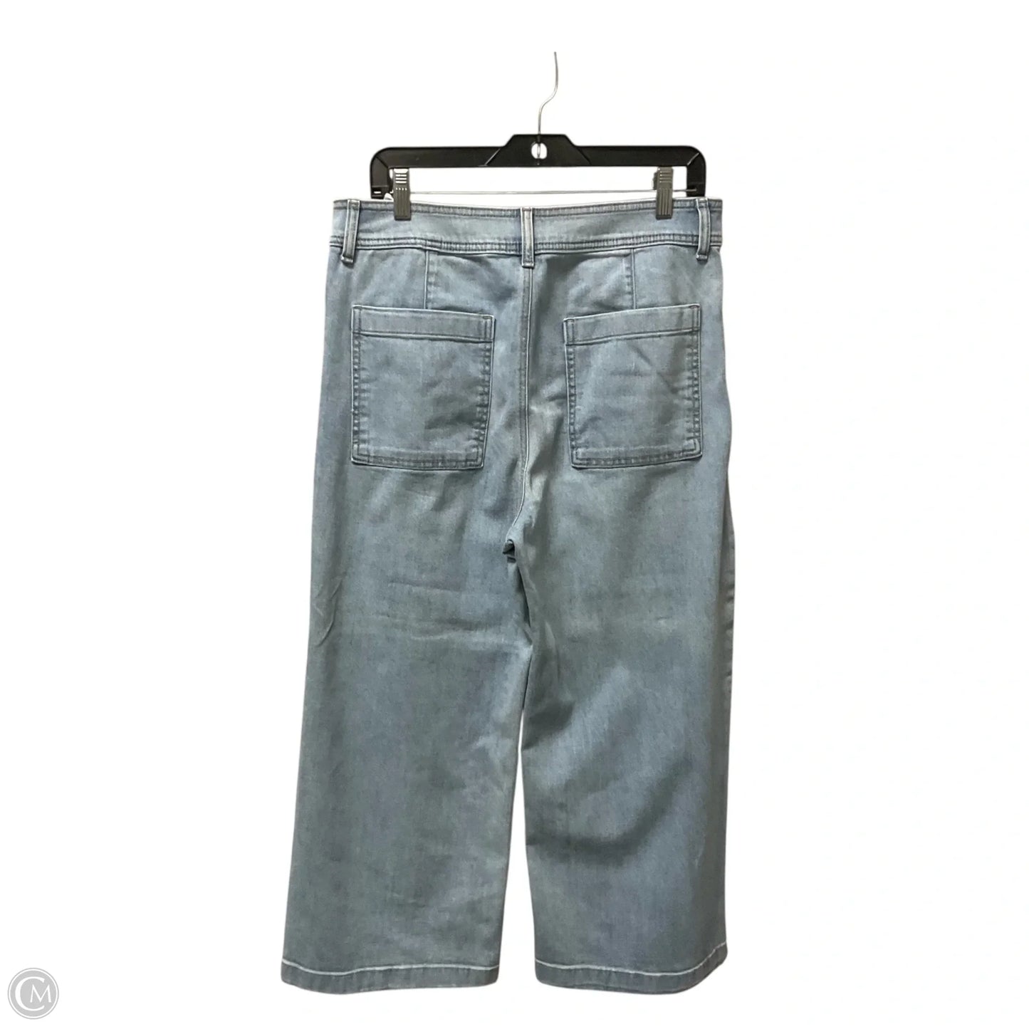 Jeans Cropped By Chicos In Blue Denim, Size: 12